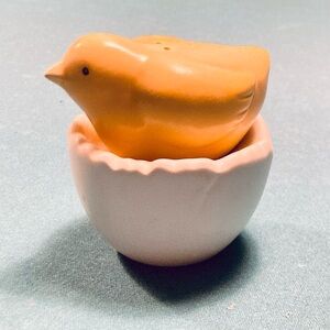 Chick with Egg Shell Salt and Pepper Shakers